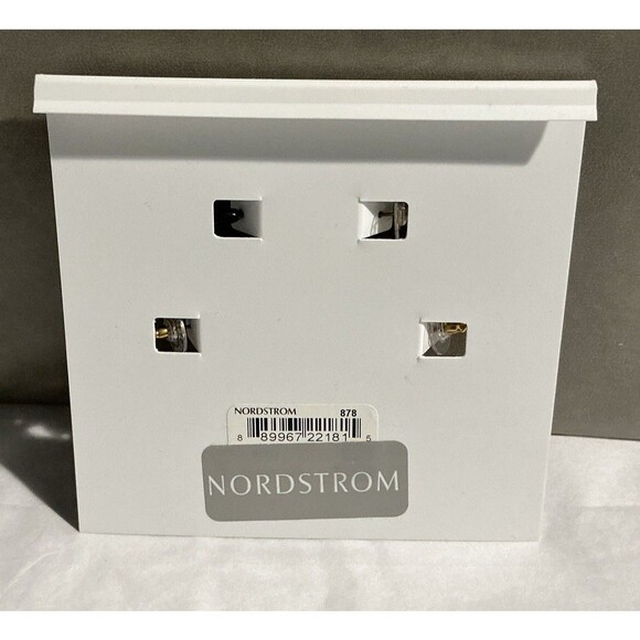 NEW Baublebar Pink & Black Enamel Hoops Gold Rhinestones 2 Pair - Picture 4 of 4